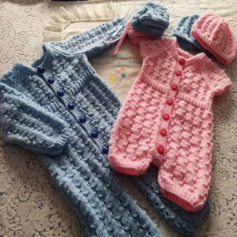 Knitting Pattern 083 - Ribbed Waist Romper Set