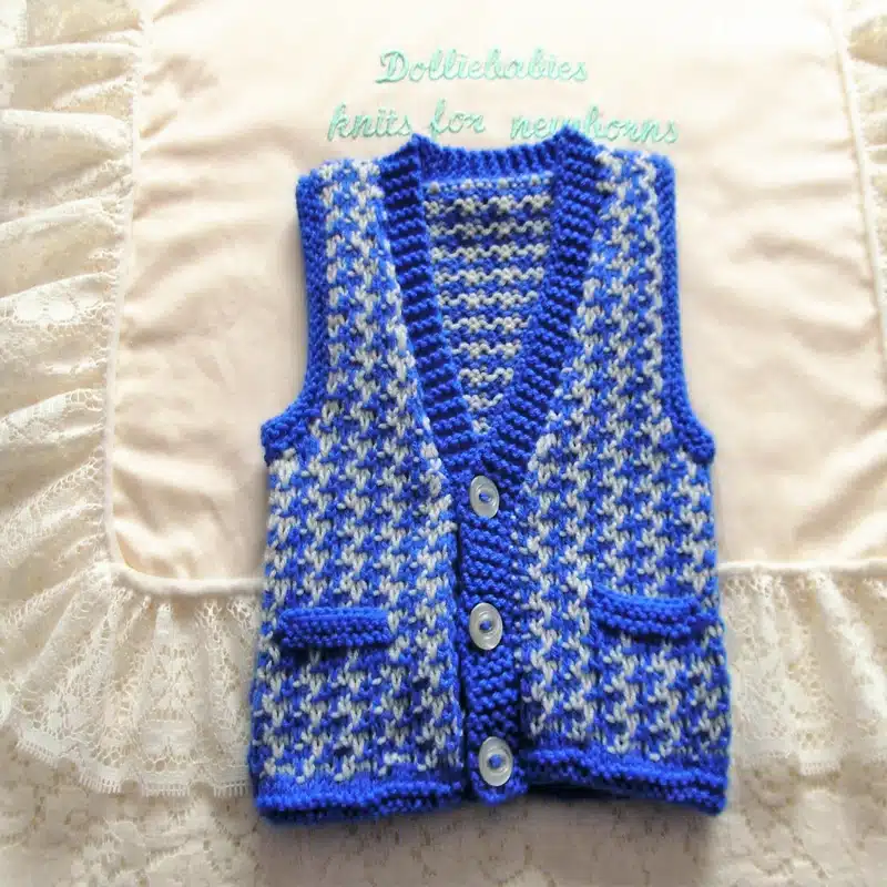 Knitting Pattern 055 - Boys Casual Waistcoat